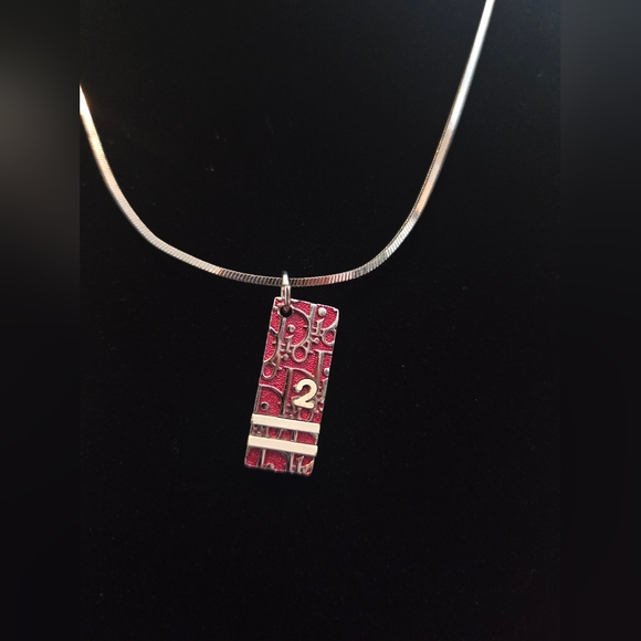 Christian Dior Oblique Trotter Pendant No. 2 Necklace - Picture 3 of 11